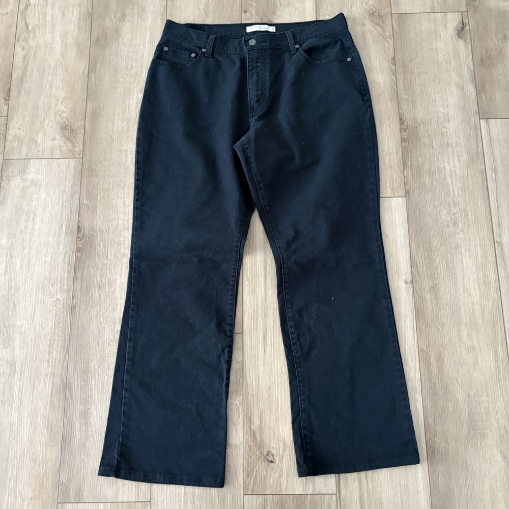 Levi's 550 Relaxed Boot Cut Women's Jeans Denim Comfort Fit Black Pants Size 14